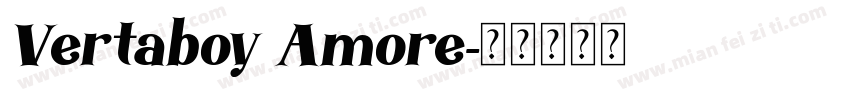 Vertaboy Amore字体转换